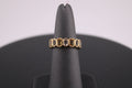 14K Yellow Gold Citrine and White Topaz Fashion Ring