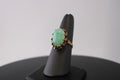 10K Yellow Gold Chrysoprase Fashion Ring.