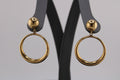14k Yellow Gold Fashion Dangle Earrings