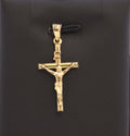 14k Yellow Gold Crucifix Pendant