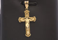 14k Yellow Gold Crucifix Pendant