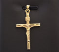 14k Yellow Gold Crucifix Pendant