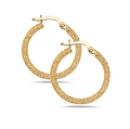 14K Yellow Gold Huggies Earrings.