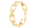 14K Yellow Gold Natural Diamond Solitaire Ring