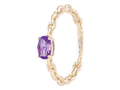 14K Yellow Gold Natural Amethyst Ring