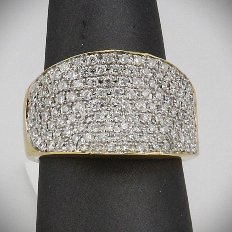 18K Yellow Gold Natural Diamond Ring