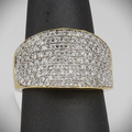 18K Yellow Gold Natural Diamond Ring