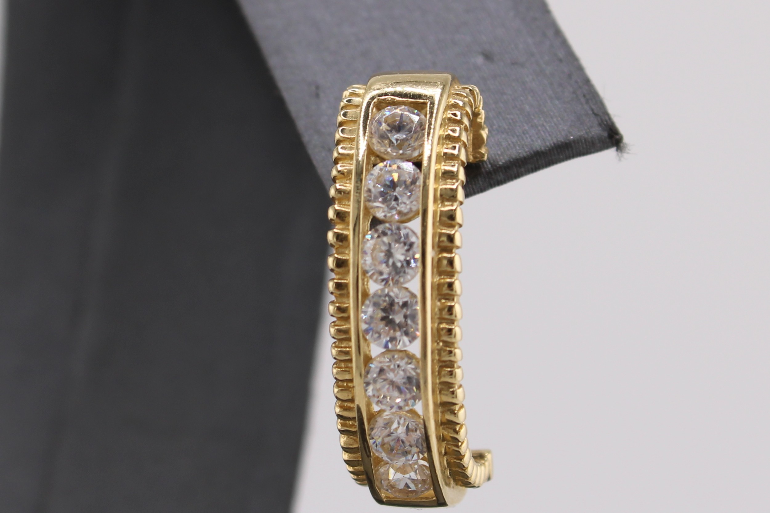 14k Yellow Gold Cubic Zirconia Earrings