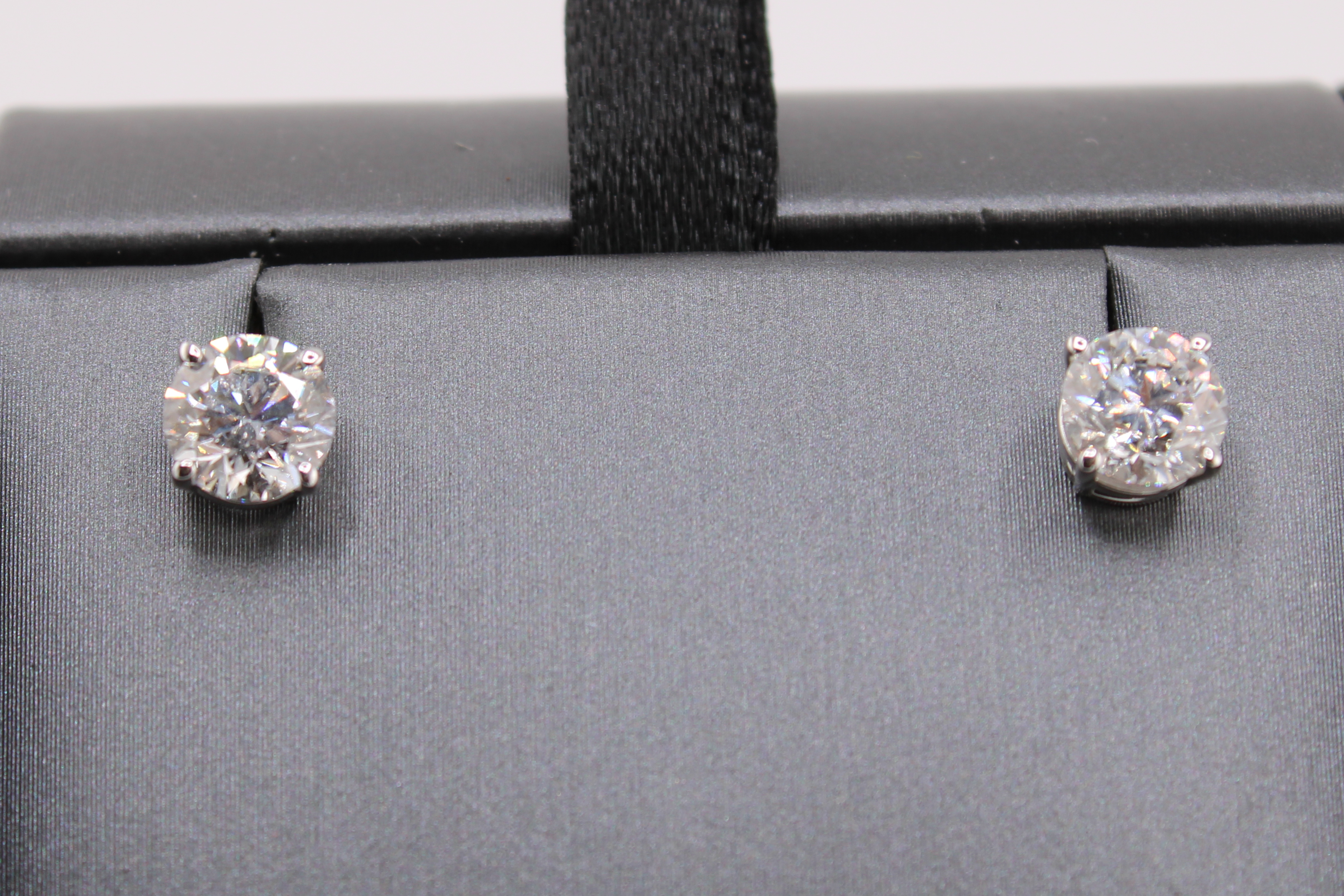 14k Yellow Gold Lab Diamond Stud Earrings