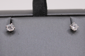 14k White Gold Lab Diamond Earrings