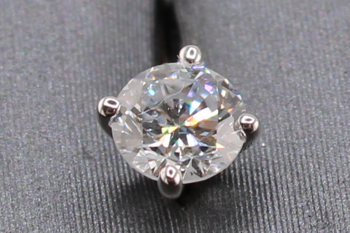 14k White Gold Lab Diamond Earrings