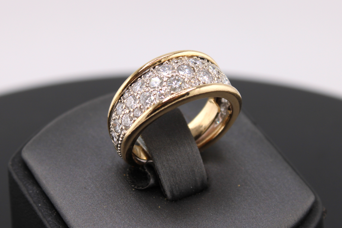 14kt Yellow Gold Natural Diamond Fashion Ring