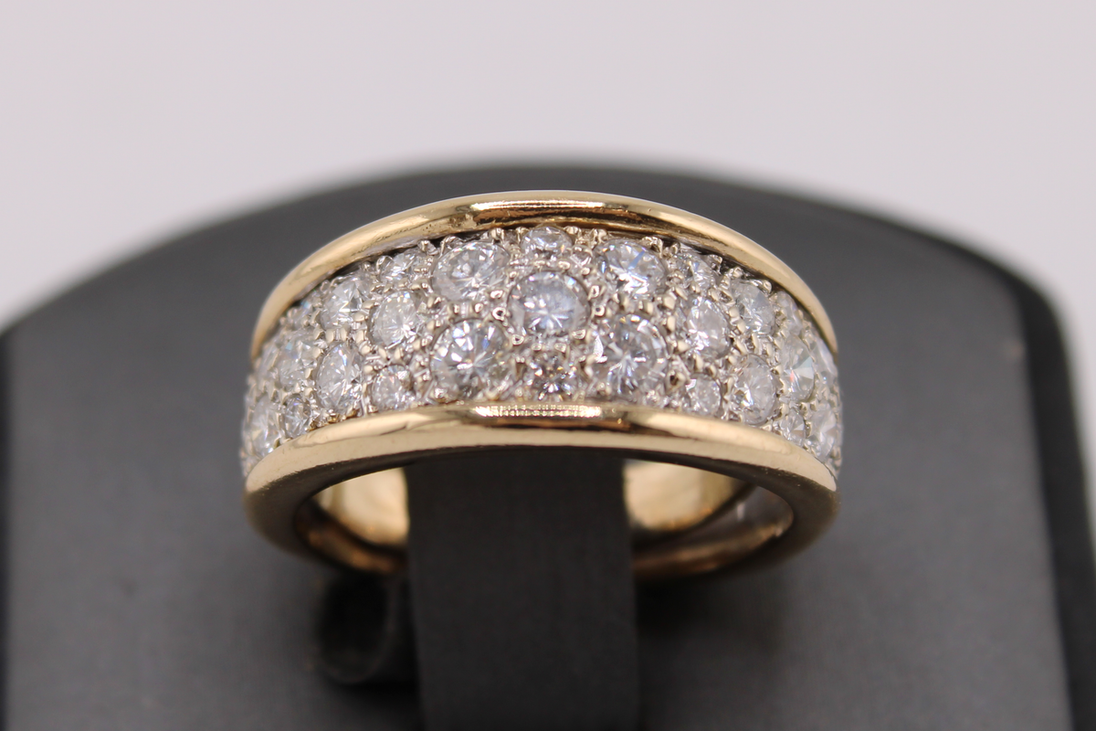 14kt Yellow Gold Natural Diamond Fashion Ring