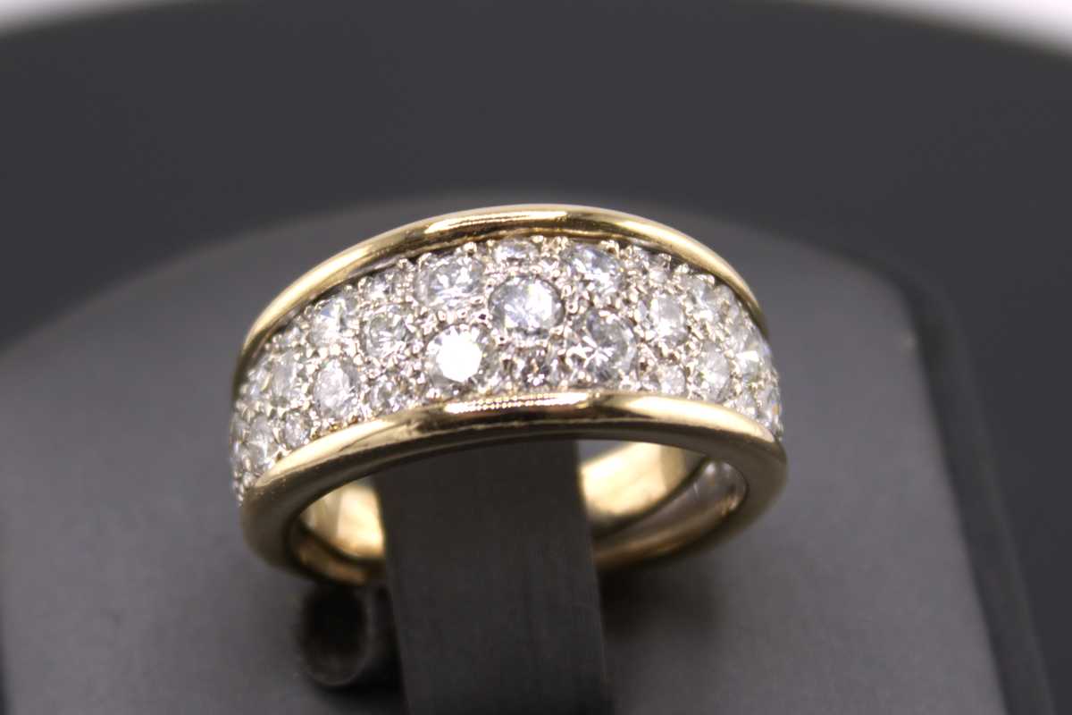 14kt Yellow Gold Natural Diamond Fashion Ring