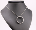 14kt White Gold Natural Diamond Fashion Necklace