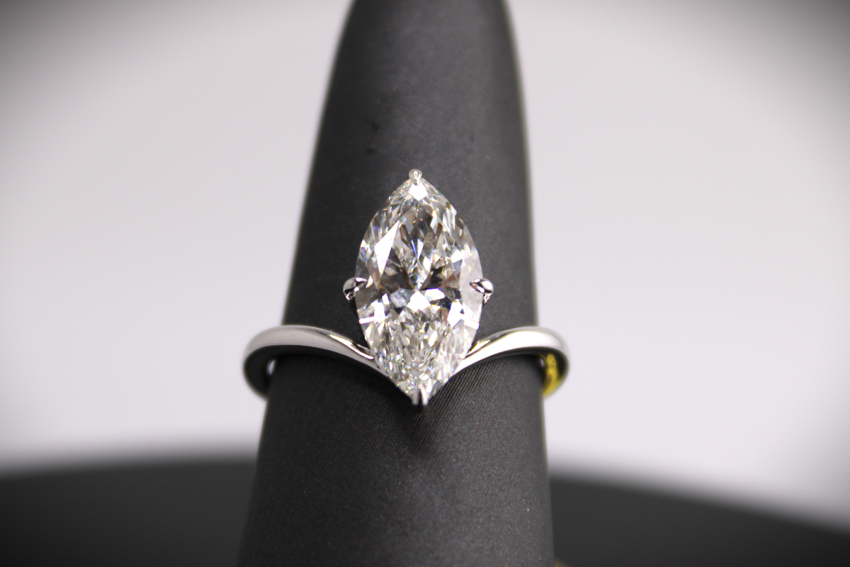 14kt White Gold Lab Diamond Ring