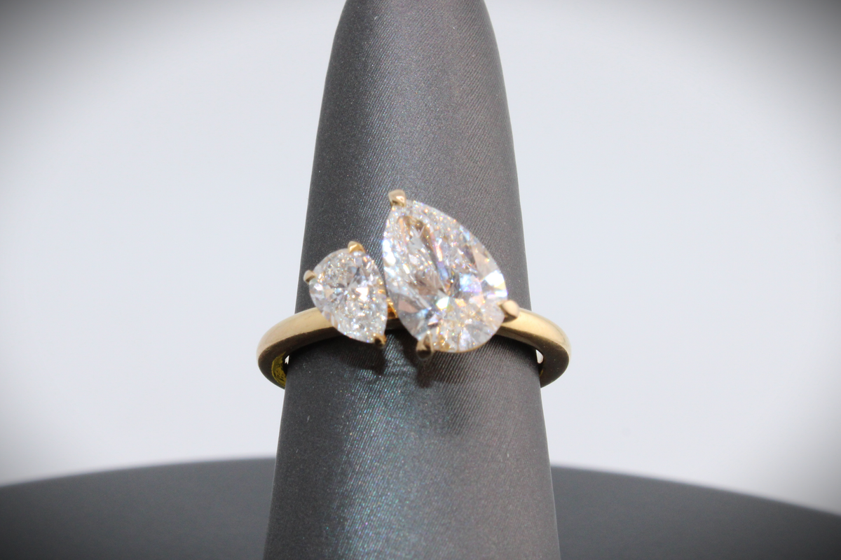 14kt Yellow Gold Lab Diamond Ring