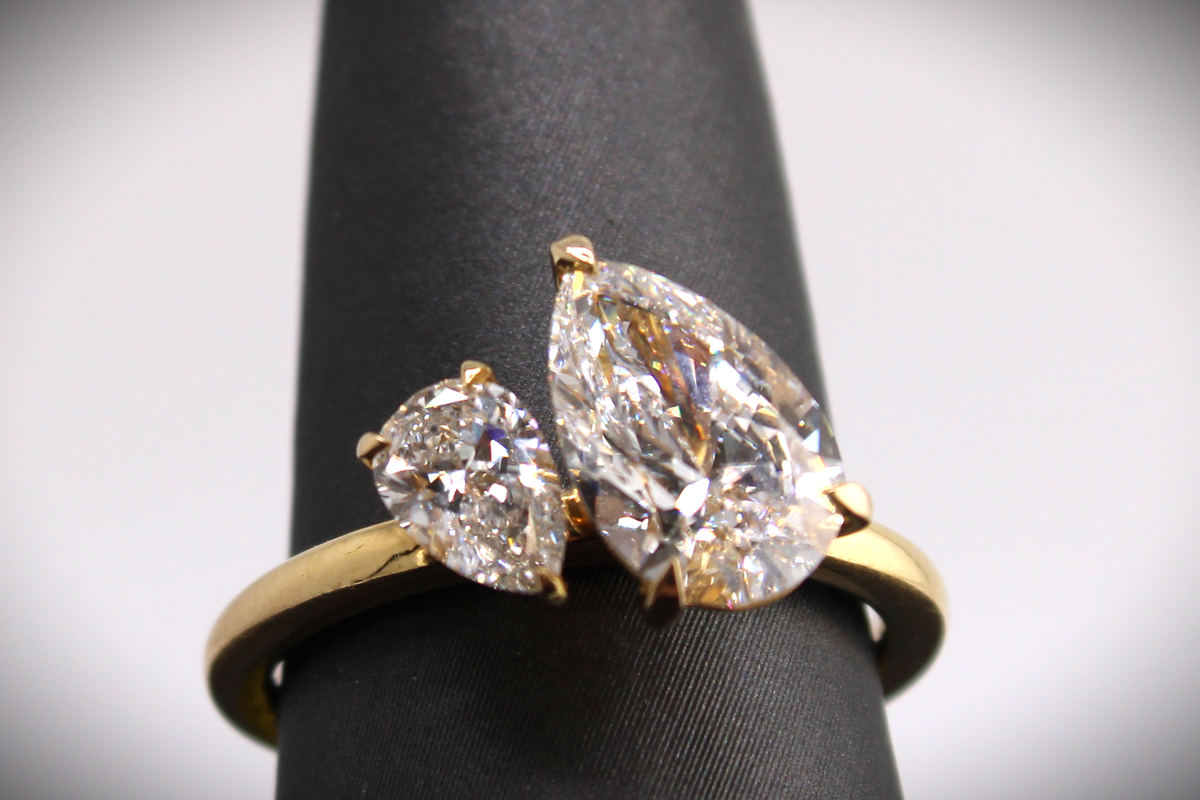 14kt Yellow Gold Lab Diamond Ring