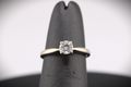 14k White Gold Natural Diamond Engagement Ring