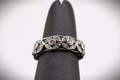 Platinum Natural Diamond Floral Eternity Band