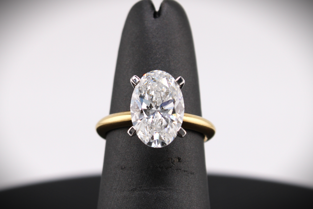 14k Yellow Gold Natural Diamond Engagement Ring