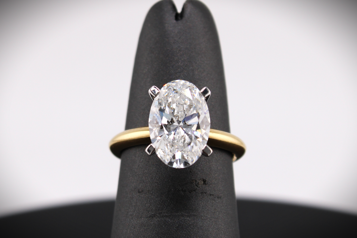 14k Yellow Gold Natural Diamond Engagement Ring